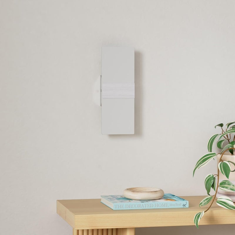 GOODATE Plug in Wall Sconces with Stepless Adjustable 3000K-6500K Colors and 10%-100% Brightness, Sconces Wall Lighting with Remote Control 12W Acrylic LED Wall Lamp with 6FT Plug in Cord, 2 Pack - Image 2